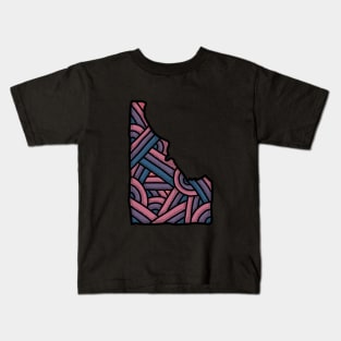 Idaho Map Art Kids T-Shirt